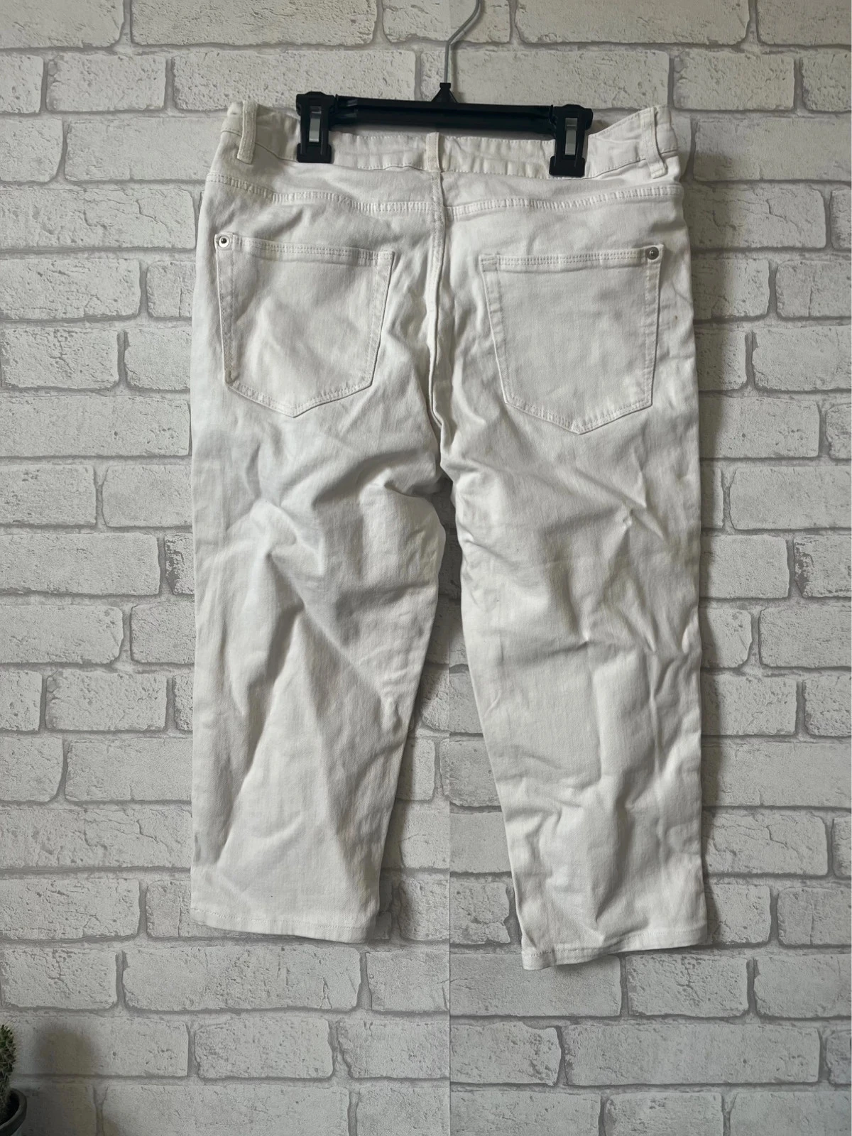 Pantacourt skinny blanc Kiabi – Taille 40 – bon état – photo 2